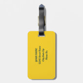 Summer Bloom Tropical Toucan Blätter Wasserfarbe Gepäckanhänger (Rückseite vertikal)