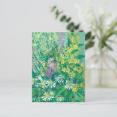 Summer Bloom Wildblumen Blume Blumenmuseum Postkarte (Stehend Vorderseite)