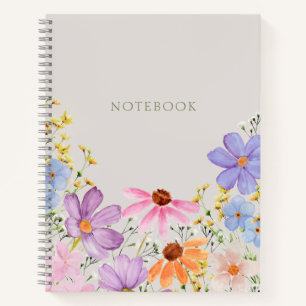 Summer Blossom Floral Notebook Notizblock