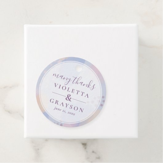 Summer Blue Abstrakt Art Geschenkanhänger (Beispiel)