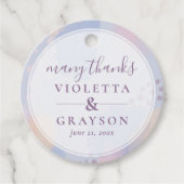 Summer Blue Abstrakt Art Geschenkanhänger (Vorderseite)