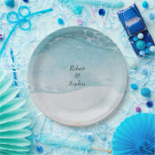 Summer Blue Beach Hochzeit Pappteller (Party)