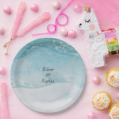 Summer Blue Beach Hochzeit Pappteller (Party)