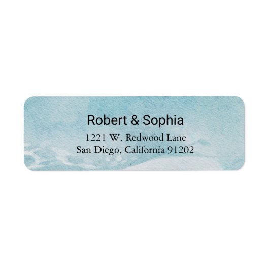 Summer Blue Beach Rücksendeadresse (Vorne)