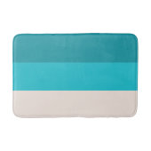 Summer Blue Beach Vibe Colorblock Badematte (Vorderseite)