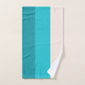 Summer Blue Beach Vibe Colorblock Badhandtuch Set (Handtuch)