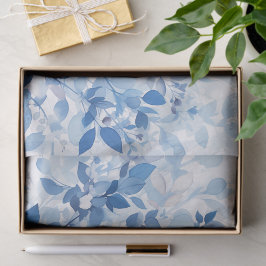 Summer Blue Botanical Seidenpapier