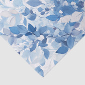 Summer Blue Botanical Seidenpapier (Ausschnitt)