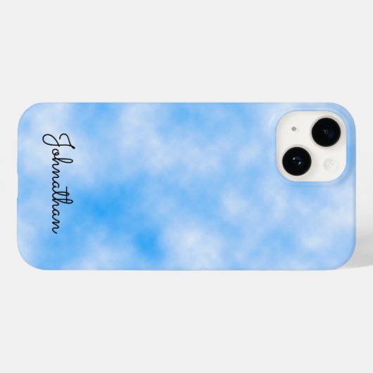 Summer Blue Cloud Case-Mate iPhone Hülle (Rückseite (Horizontal))