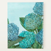 Summer Blue Hydrangea Bouquet Planer (Rückseite)