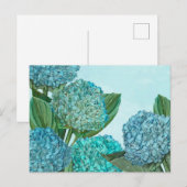 Summer Blue Hydrangea Bouquet Postkarte (Vorne/Hinten)
