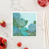 Summer Blue Hydrangea Bouquet Serviette (Beispiel)