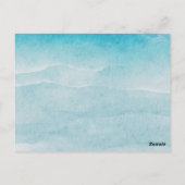 Summer Blue Ocean Beach Hochzeit Danke Karte (Rückseite)