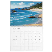 Summer Blue Ocean Beach Kalender (Mär 2027)