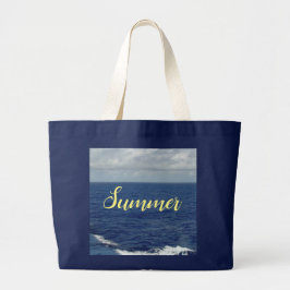 Summer Blue Ocean Tote Bag Tragetasche