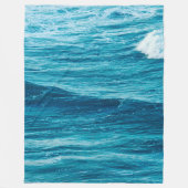 Summer Blue Ocean Wave Fleecedecke (Vorderseite)