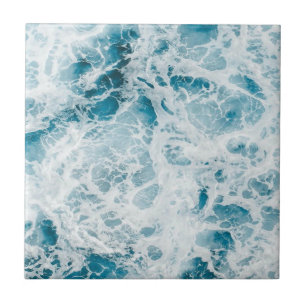 Summer Blue Ocean Wave  Fliese