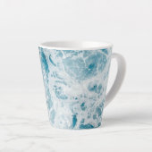 Summer Blue Ocean Wave Milchtasse (Rechte Ecke)