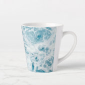 Summer Blue Ocean Wave Milchtasse (Rechts)