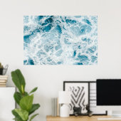 Summer Blue Ocean Wave Poster (Heimbüro)
