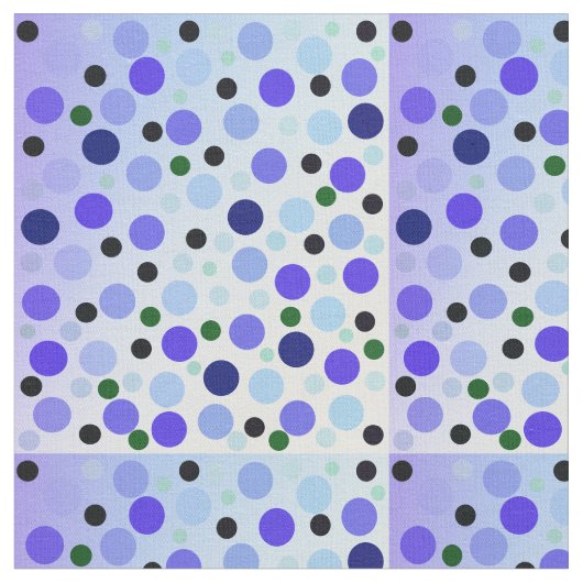 Summer Blue Polka Dots, Fabric Stoff (Nahaufnahme)