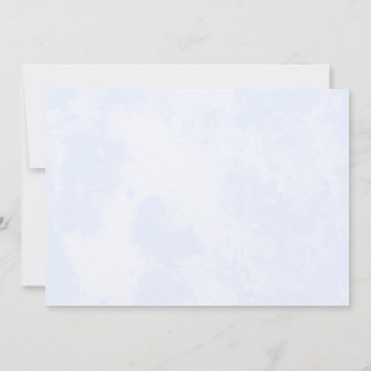 Summer Blue Popsiday Foto Dankeschön Card Dankeskarte (Rückseite)