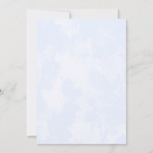 Summer Blue Popsiday Geburtstag Dankeschön Karte (Rückseite)