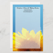 Summer Blue Sky mit gelber Sonnenblume Briefpapier (Vorne/Hinten)
