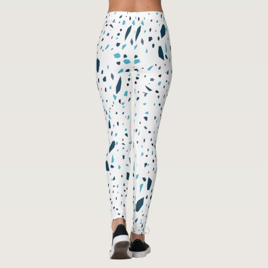 Summer Blue Terrazo Leggings (Rückseite)