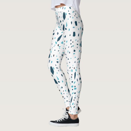 Summer Blue Terrazo Leggings (Links)