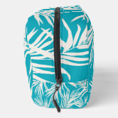 Summer Blue Tropical Blätter Beach Wohngestaltung Waschbeutel (Rechts)
