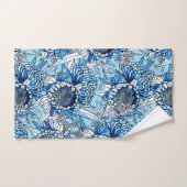 Summer Blue Waratah Florals Badhandtuch Set (Handtuch)