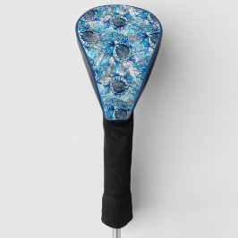 Summer Blue Waratah Florals Golf Headcover