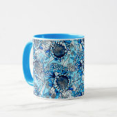 Summer Blue Waratah Florals Tasse (Vorderseite Links)
