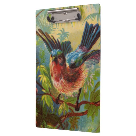 Summer Bluebird Clipboard Klemmbrett (Links)