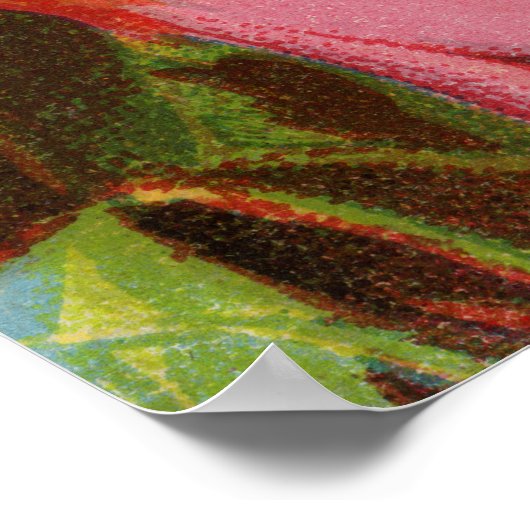 Summer Bluebird Large Poster (Ecke)