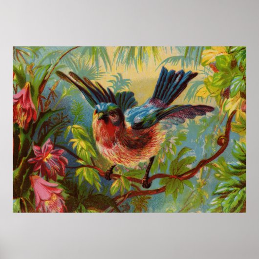 Summer Bluebird Large Poster (Vorne)
