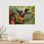 Summer Bluebird Medium Poster (Küche)