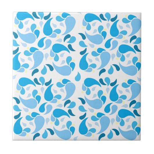 Summer Blues Fliese (Vorderseite)