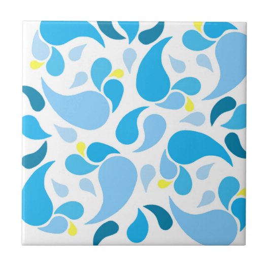 Summer Blues Fliese (Vorderseite)