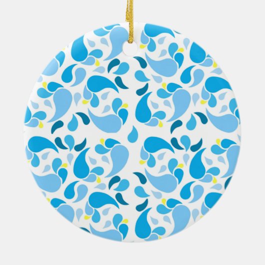 Summer Blues Keramik Ornament (Hinten)