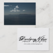 Summer Blues Mini Print Visitenkarte (Vorne/Hinten)