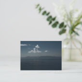 Summer Blues Mini Print Visitenkarte (Stehend Vorderseite)