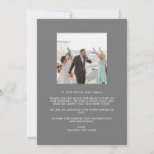 Summer Blues Wedding Foto Vielen Dank Karten (Rückseite)