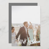 Summer Blues Wedding Foto Vielen Dank Karten (Vorne/Hinten)