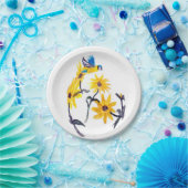 Summer Bluetit Sonnenblume Pappteller (Party)