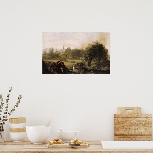 Summer Blume 1859 by Jerome B Thompson - Poster (Küche)