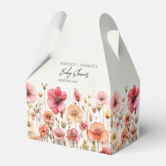 Summer Blume Baby Dusche Gefallen Box Geschenkschachtel (Vorderseite)