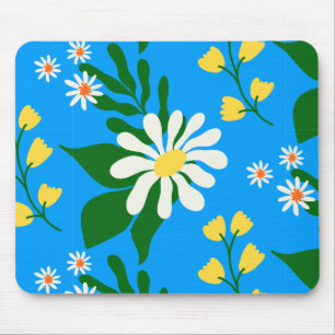Summer Blume Bouquet auf Blue Mousepad