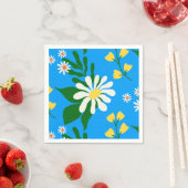 Summer Blume Bouquet auf Blue Serviette (Beispiel)